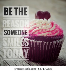 Inspirational Quotes and Desserts Stock Photos, Images