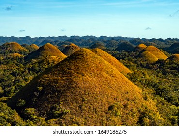 The Chocolate Hills In Bohol, Philippines