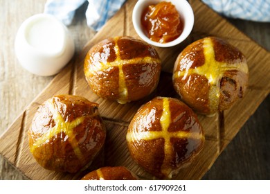 Chocolate Hot Cross Buns