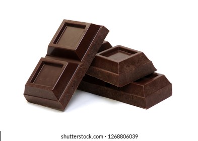 Chocolate isolated on white background - Shutterstock ID 1268806039