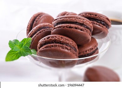 Chocolate Macarons With Cardamom