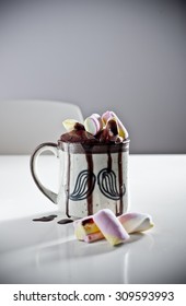 Chocolate with marshmallows