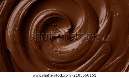 Chocolate. Melted chocolate top view. Confectionery concept