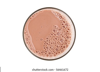 Chocolate Milk Close Up Shot