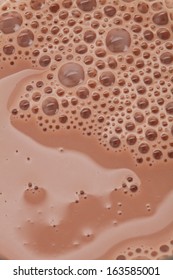 Chocolate Milk Close Up Shot For Background