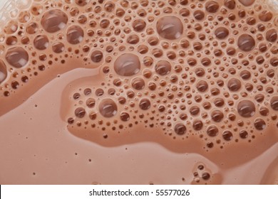 Chocolate Milk Close Up Shot For Background