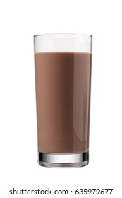 Chocolate Milk Or Mocha Isolated On White