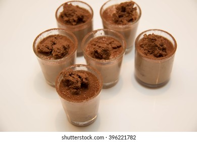 A Chocolate  Mousse In Mini  Small Glass