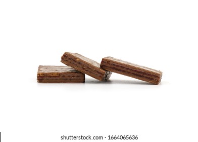 Chocolate on a white background