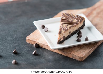 Chocolate Peanut Butter Swirl Cheesecake Dessert