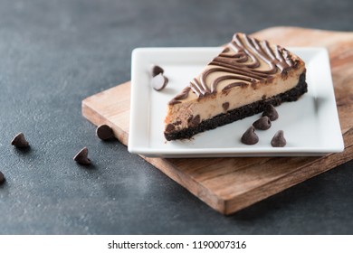 Chocolate Peanut Butter Swirl Cheesecake Dessert