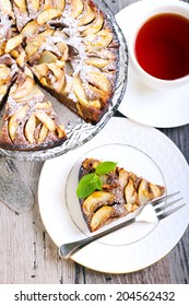 Chocolate Pear Cake, Selective Focus