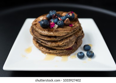 Chocolate Protein Pancakes