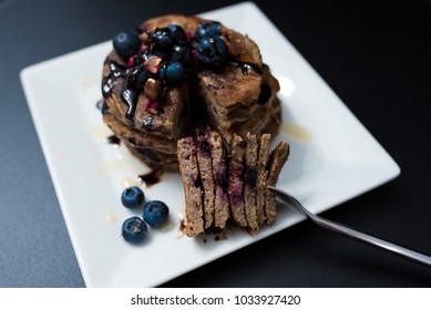 Chocolate Protein Pancakes