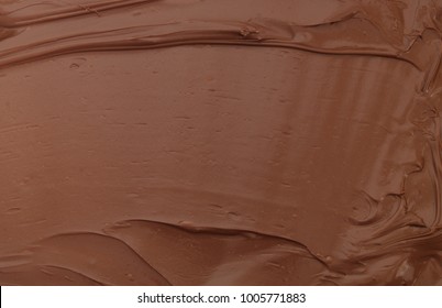 Chocolate Spread As Background With Copyspace