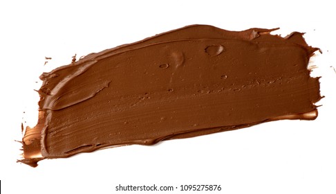 Chocolate spread isolated over white background. Delicious food design