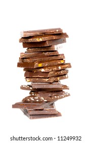 Chocolates on a light background
