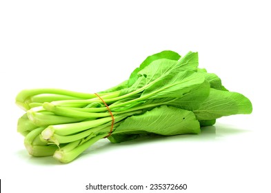 Choi Sum Isolated On White Background