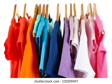 Fashion Clothes On Clothing Rack Bright Stock Photo (Edit Now) 551997880