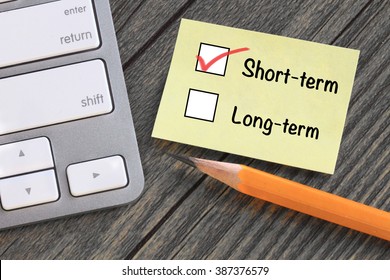 Choice Of Short Term Decision 