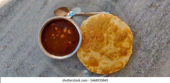 Chola Bhatura Or Chola Poori An Indian Dish