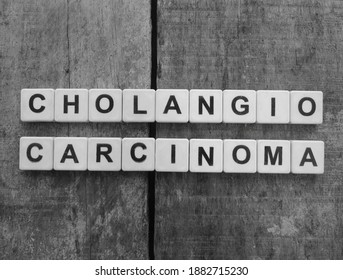 Cholangiocarcinoma, Word Cube With Background.