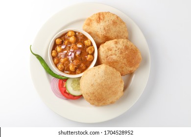 Chole Puri Or Poori, An Indian Meal