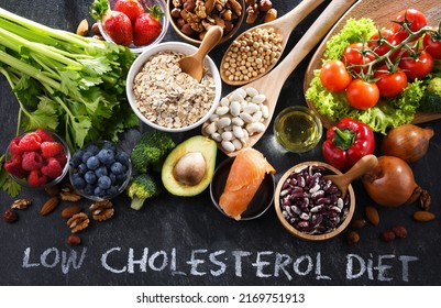 Cholesterol Lowering Food Products Diet Increasing Stock Photo ...