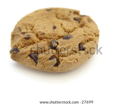 Chololate Chip Cookie isoalted on white background