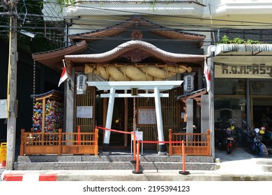 Chonburi, Thailand - August 28, 2022: Sriracha Shinto Shrine Is The Japanese Temple Of The Main Deity 