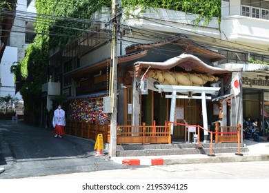 Chonburi, Thailand - August 28, 2022: Sriracha Shinto Shrine Is The Japanese Temple Of The Main Deity 