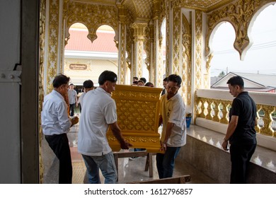 Chonburithailand28 Dec 2019image Buddhist Cremation Temple Stock Photo 