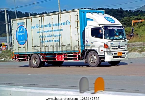 CHONBURI-THAILAND-OCTOBER 14\
: The transportation truck on the road, October 14, 2016 Chonburi\
Province,\
Thailand