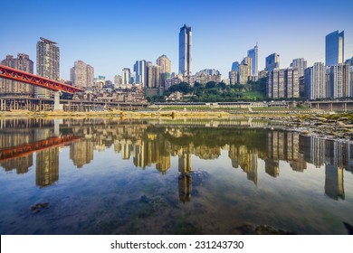 Chongqing, China City Skyline On The Jialing River.