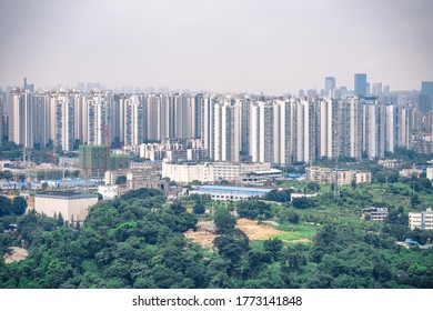 Chongqing, China - July 5th. Chongqing, A Foggy City. The Picture Was Taken In Shapingba District