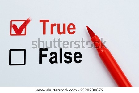 Choose to true or false