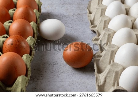 Choosing between brown and white eggs