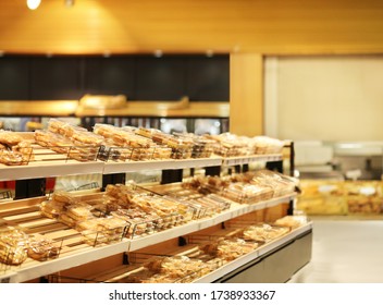 choosing bread  from a supermarket