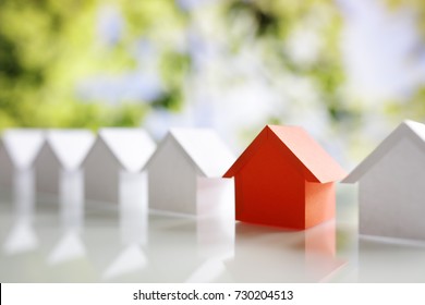 Choosing the right real estate property, house or new home in a housing development or community
