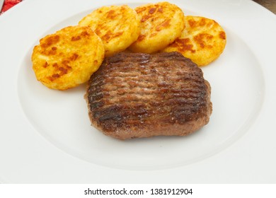 Chopped Beef Steak And Rösti Potatoes