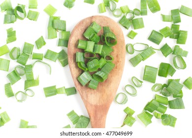 Chopped Chives. Spring Onions