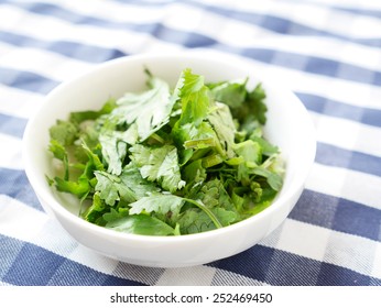 Chopped Coriander Also Known As Cilantro 