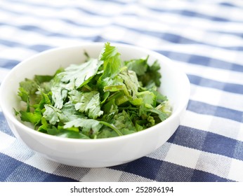 Chopped Coriander Also Known As Cilantro 