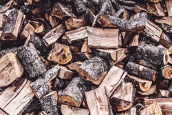 Chopped Fire Wood Logs Stack Pile Abstract Background, a Background Photo by Victority
