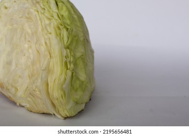 Chopped Fresh White Cabbage. Texture Of White Cabbage Vegetables To Be Cooked As Soup In Indonesia