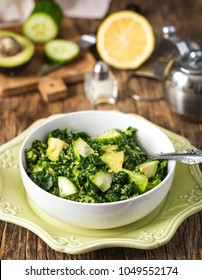 Chopped Kale Salad With Avocado And Cucumber