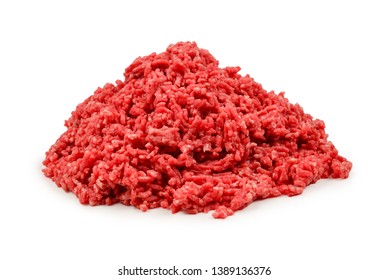 Chopped meat background. Top view.