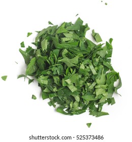 Chopped Parsley Leaves. Fresh Herbs 