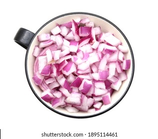 chopped onions in a bowl