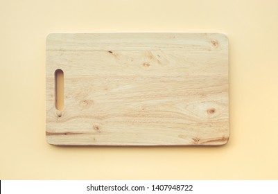 Chopping board wooden on pastel color background - Powered by Shutterstock